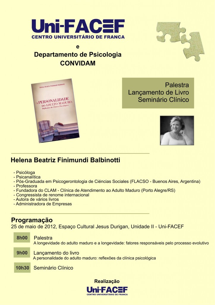 Uni-FACEF recebe pesquisadora na área de Personalidade do Adulto Maduro