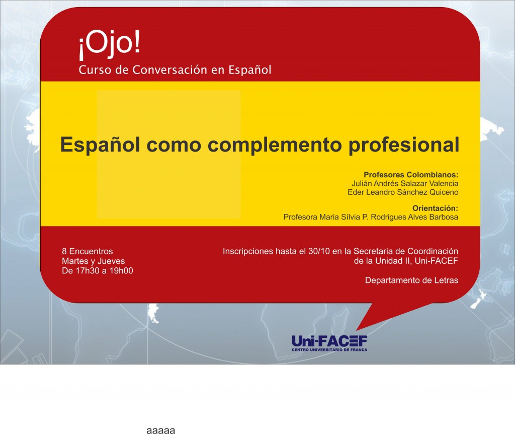 Curso de Conversação em Espanhol para alunos Uni-FACEF