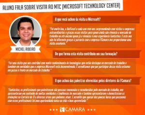 Aluno de Sistemas de Informação comenta visita técnica na Microsoft