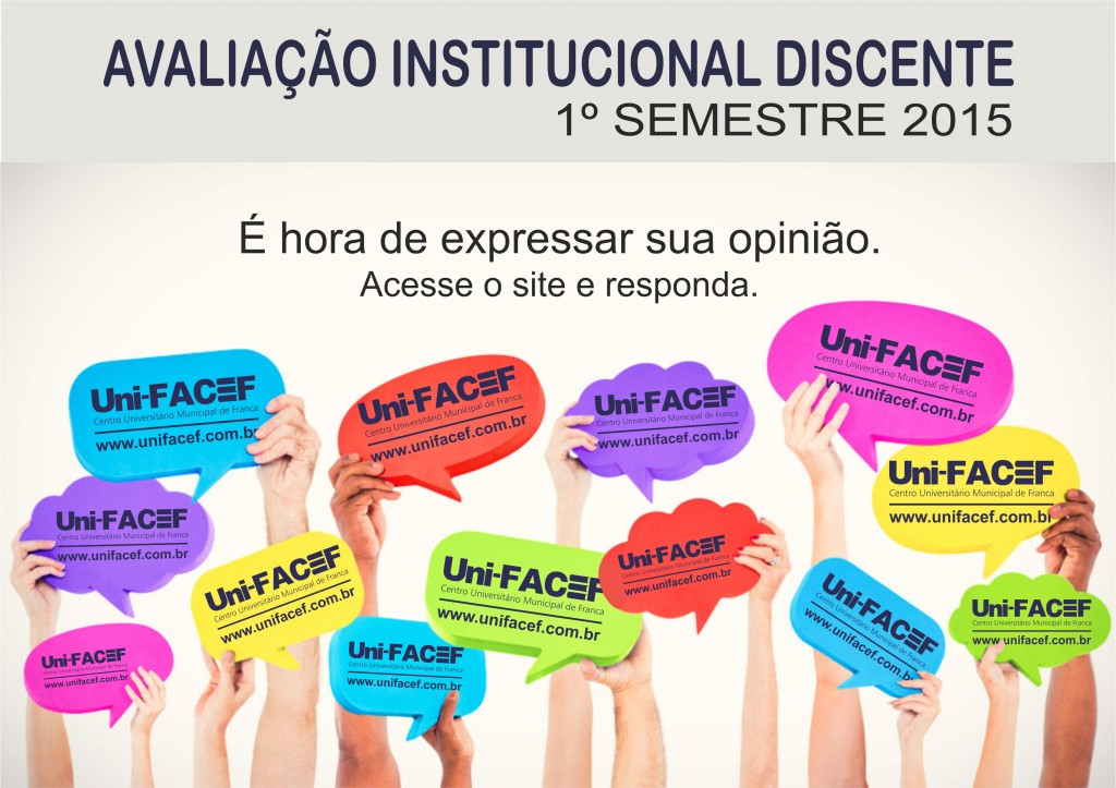 Estudante Uni-FACEF responda à Avaliação Institucional Discente 2015 – 1º Semestre