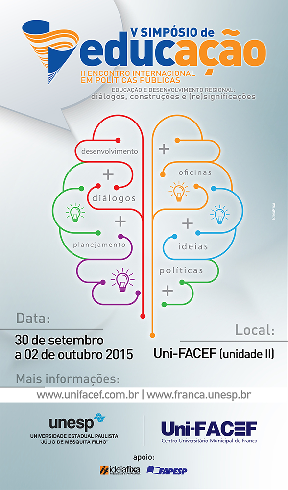V SIMPÓSIO DE EDUCAÇÃO e II ENCONTRO INTERNACIONAL EM POLÍTICAS PÚBLICAS – começam amanhã