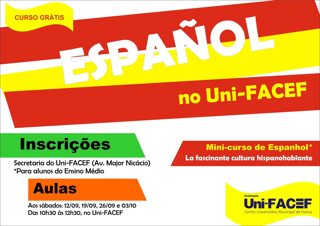 Mini-curso gratuito de Espanhol, no Uni-FACEF