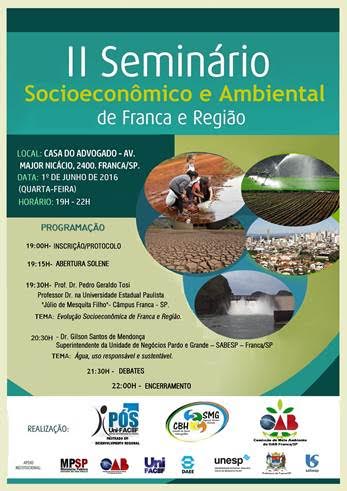 II SEMINÁRIO SOCIOECONÔMICO AMBIENTAL