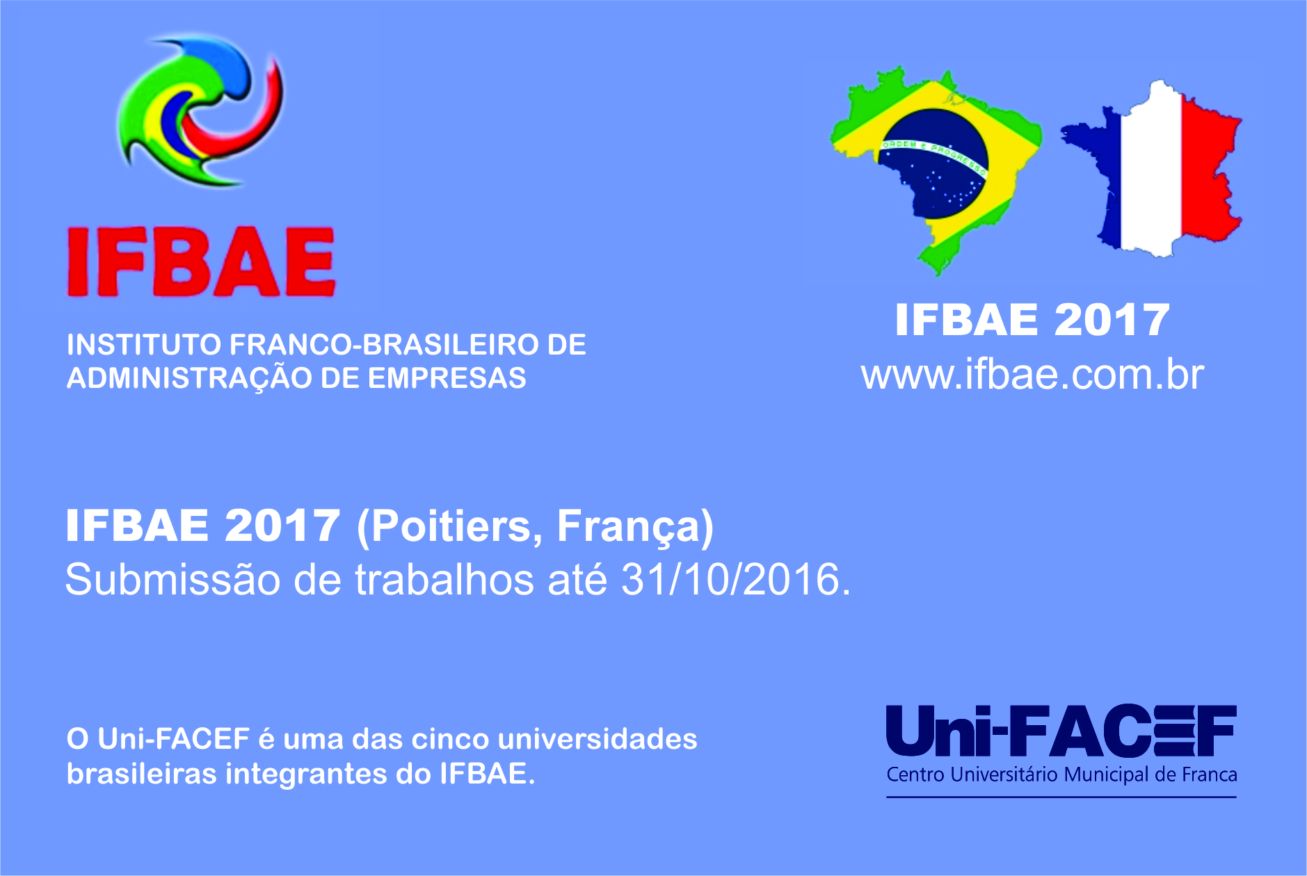 Submissão de trabalhos para IFBAE 2017