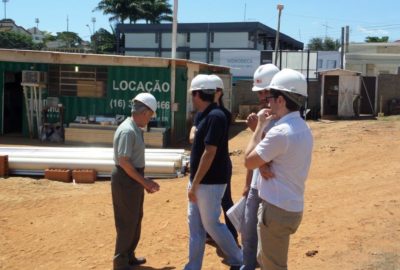 Reitoria faz nova visita às obras da Unidade III, do Uni-FACEF