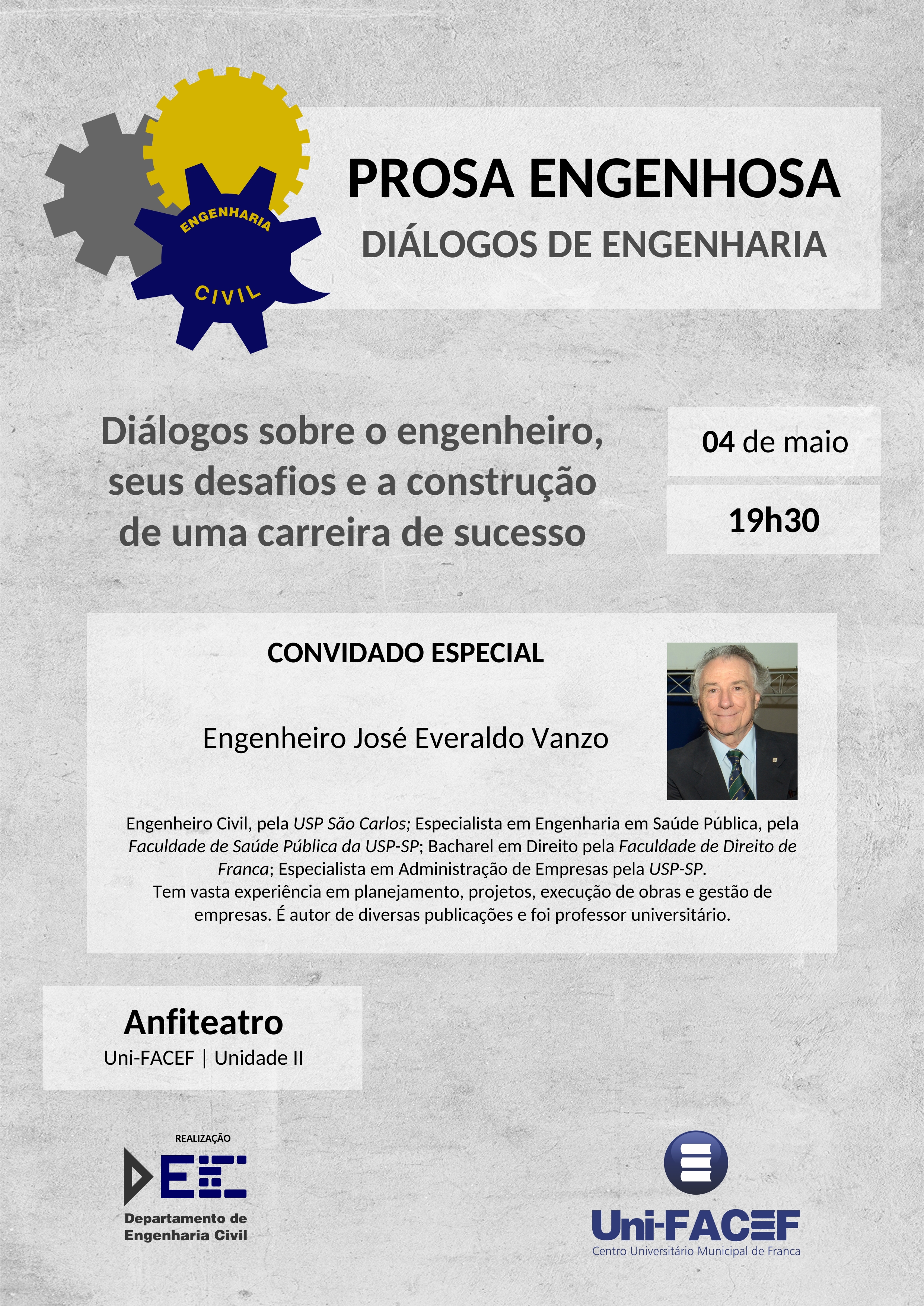 “1ª PROSA ENGENHOSA” – divulgação