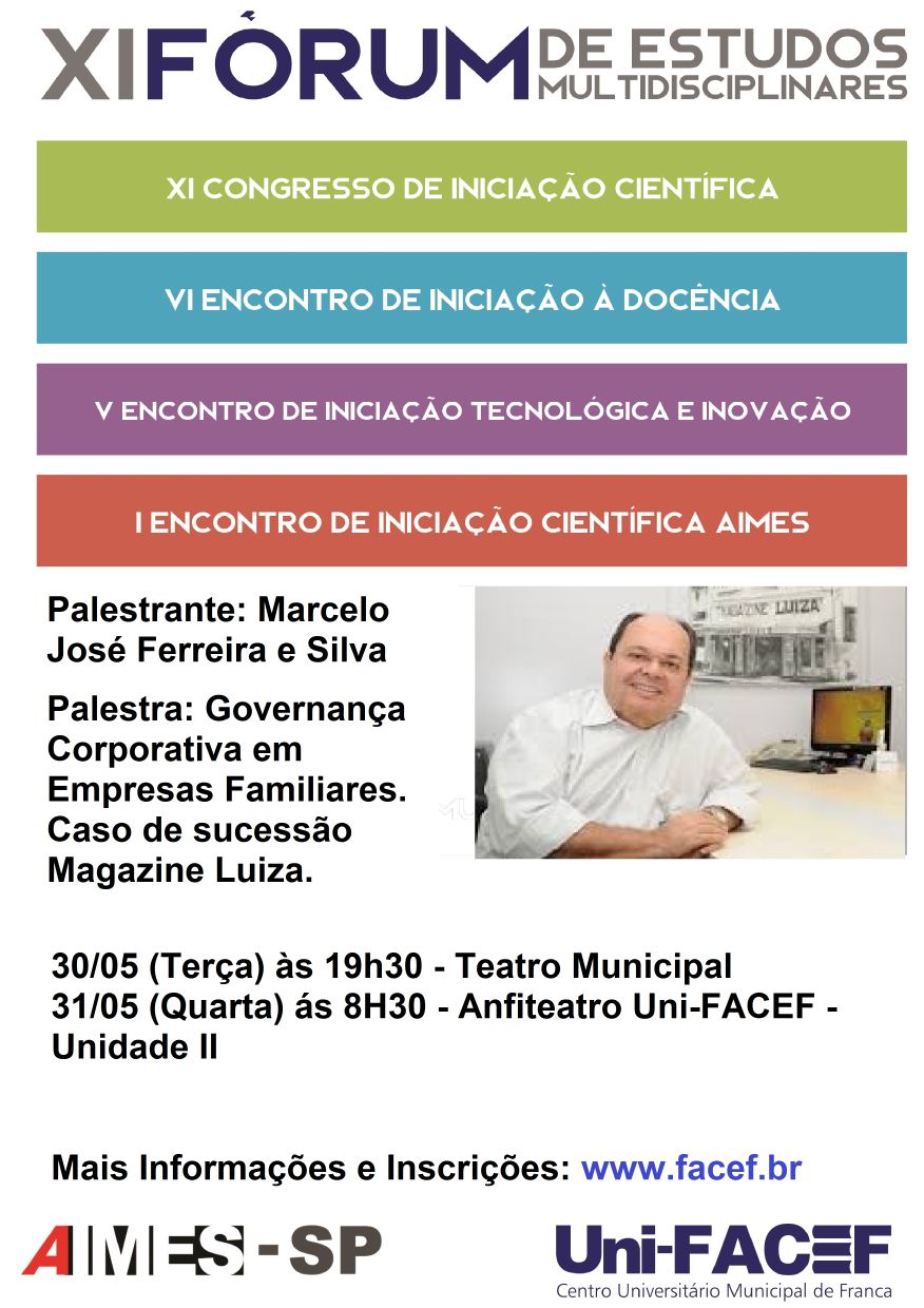 Palestra sobre governança corporativa em empresas familiares