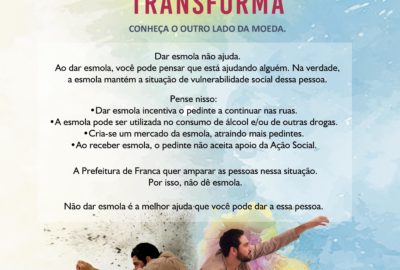 Prefeitura de Franca lança campanha de conscientização contra esmolas