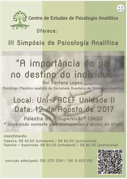 Inscrições abertas para o “III Simpósio de Psicologia Analítica”