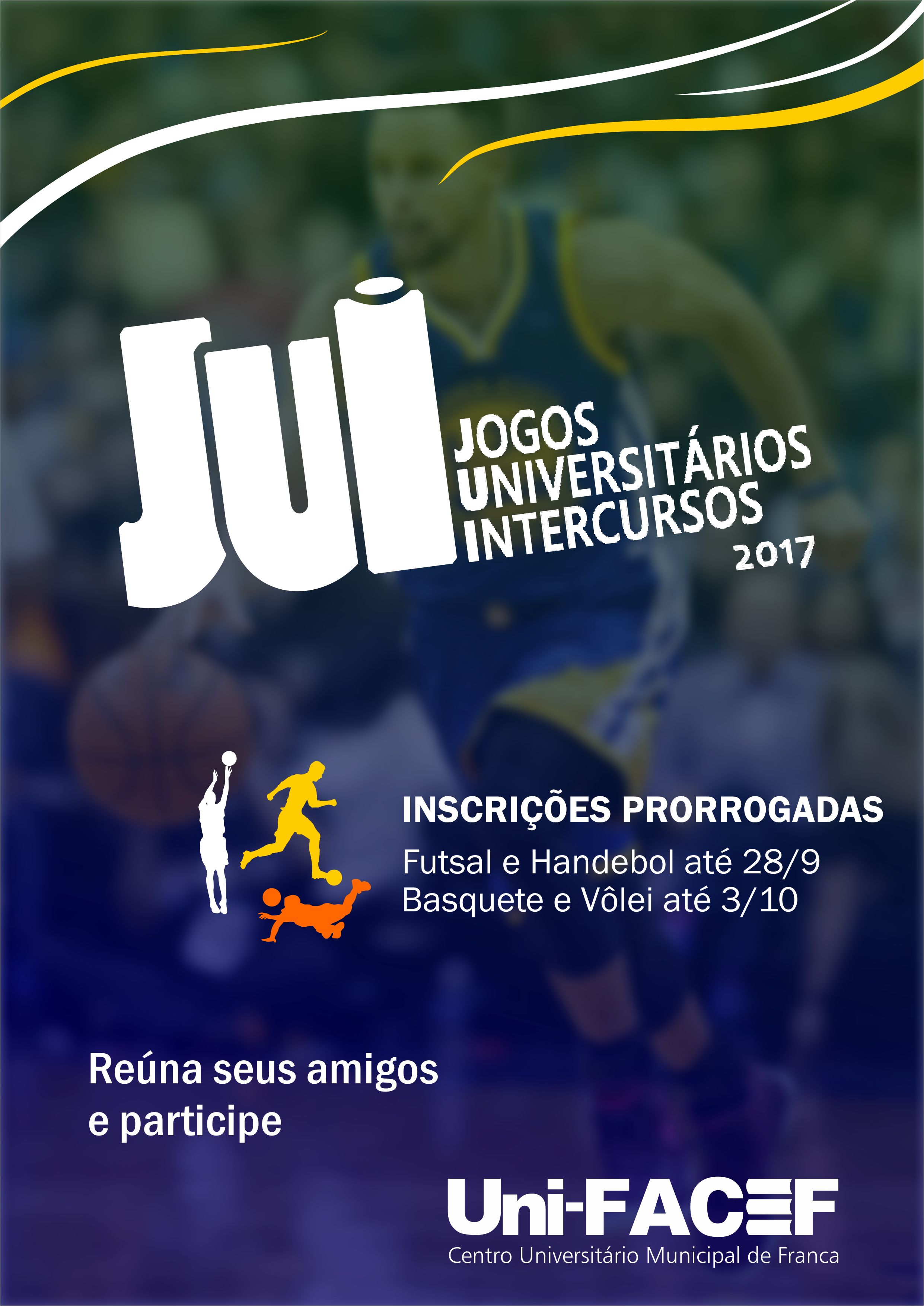 Inscrições prorrogadas para participação dos JUI 2017