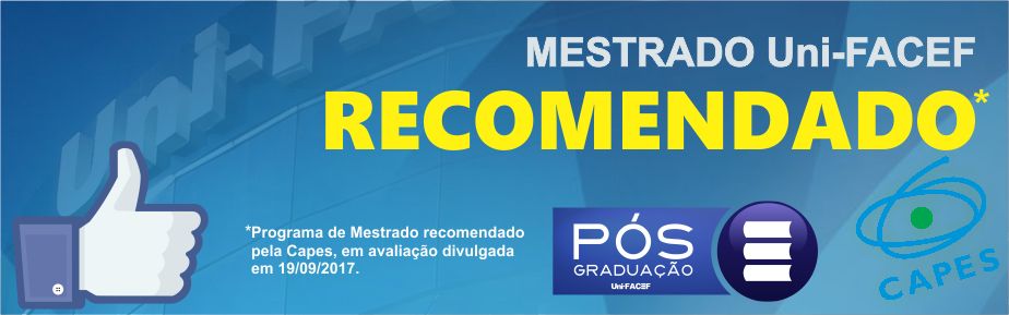 Programa de Mestrado do Uni-FACEF é RECOMENDADO pela Capes