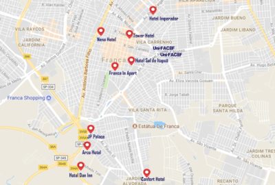 Mapas de restaurantes, lanchonetes, farmácias, hotéis – Vestibular Uni-FACEF 2018