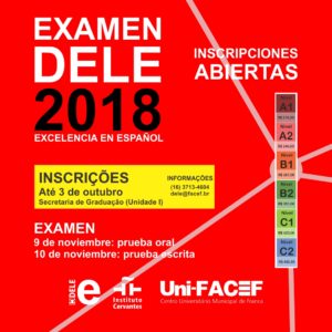 Exame D.E.L.E. no Uni-FACEF