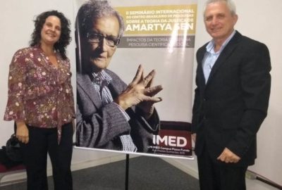 Docente e ex-aluno do Mestrado do Uni-FACEF apresentam trabalho em seminário internacional sobre Amartya Sen