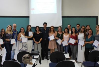 Entrega de certificados de capacitação para psicólogos no Uni-FACEF, em parceria com a Prefeitura