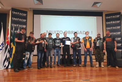 Dia do Administrador teve palestra e ronco de motores Harley-Davidson no Uni-FACEF