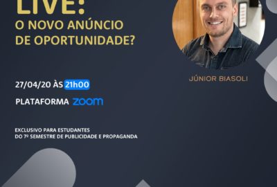 Lives movimentam o curso de Publicidade e Propaganda