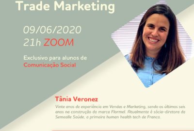 Profissional de trade marketing faz live para estudantes de Publicidade e Propaganda