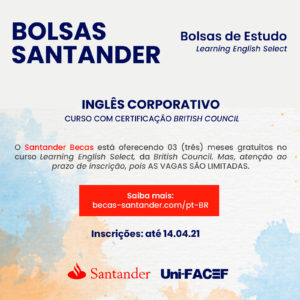 Bolsas de estudo para curso de Inglês Corporativo