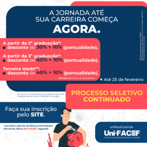 Descontos para egressos do Uni-FACEF e para a Terceira Idade – Saiba mais