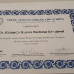 Diplomação do Professor Eduardo Sandoval como Membro Titular do CBC.