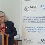 Profa. Dra. Edna Maria Campanhol, apresenta pesquisa, no ISBEE 2022, na Espanha.