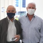 Prof. Dr. Alfredo José Machado Neto (Reitor do Uni-FACEF) e o médico e professor Wilson Cunha Júnior.