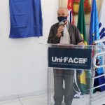 Prof. Dr. Alfredo José Machado Neto (Reitor do Uni-FACEF), na inauguração da Ludoteca Uni-FACEF.