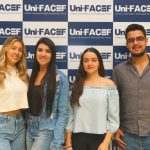 Da esq. p/a dir.: Júlia Moraes, Anna Cláudia Carvalho, Yasmin Marangoni e Breno Patrocínio.