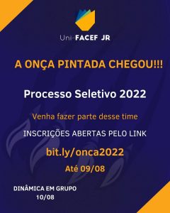 Uni-FACEF Jr. abre processo seletivo