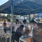 Ação social na Praça Central, de Franca (SP), no sábado, 17.