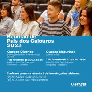 Uni-FACEF recebe pais e responsáveis de Calouros 2023
