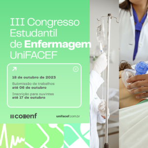 III COEENF UniFACEF está recebendo trabalhos