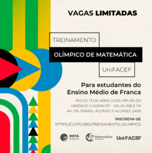 Matemática UniFACEF dá treinamento gratuito para estudantes que participarão da Olimpíada de Matemática 2024