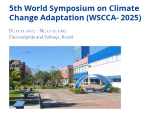 UniFACEF divulga chamada de trabalhos para o 5th World Symposium on Climate Change Adaptation (WSCCA-2025)