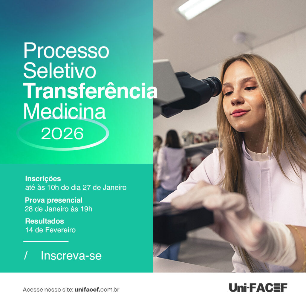 Últimos dias de inscrição para Transferência para a Medicina UniFACEF