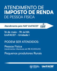 Cidadania na prática: UniFACEF oferece atendimento gratuito para Declaração de Imposto de Renda 2026