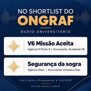 Estudantes de Publicidade e Propaganda do UniFACEF têm trabalhos na shortlist do OnGraf 2026